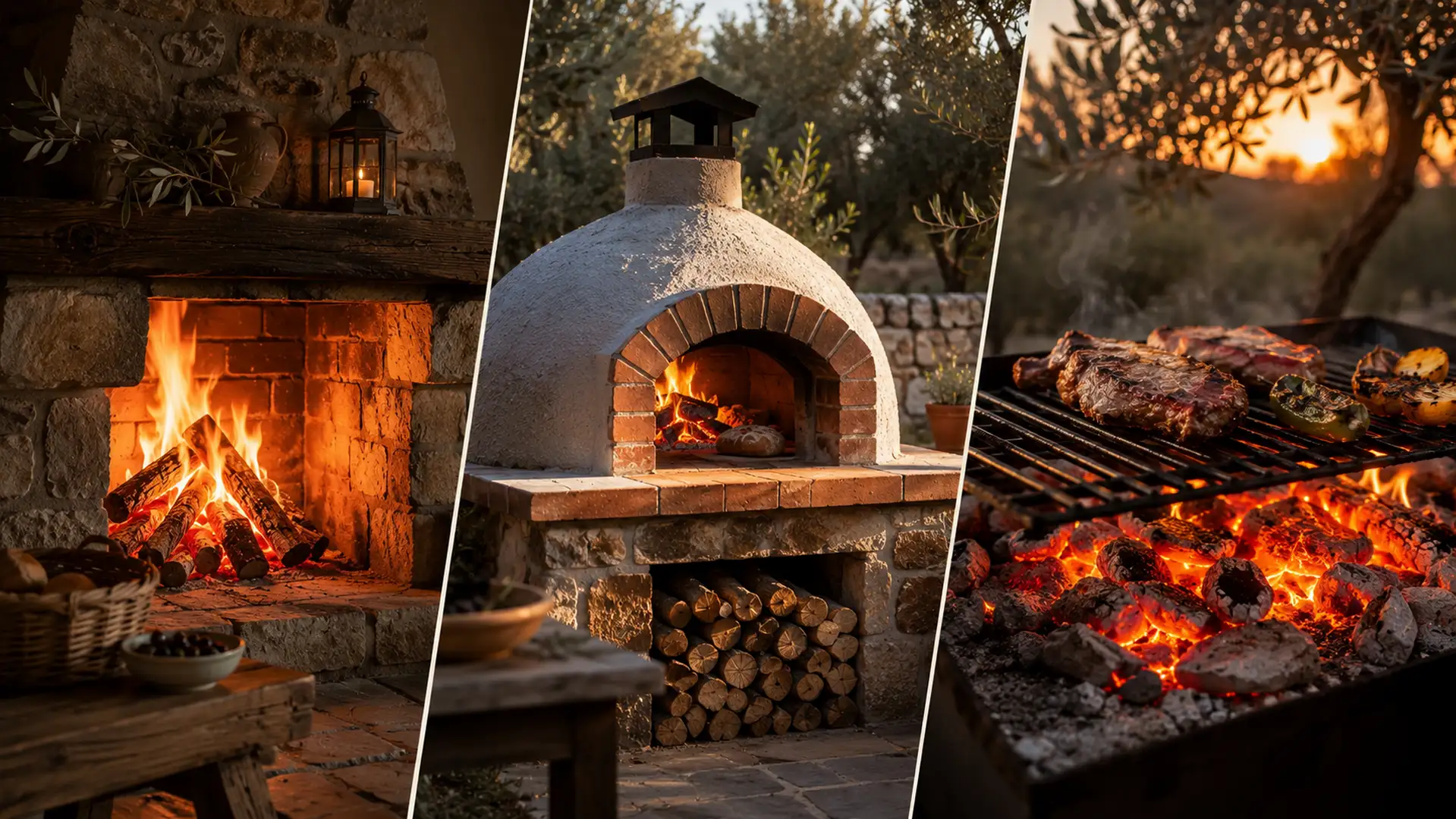 Leña de olivo utilizada en chimeneas, estufas, hornos y barbacoas.